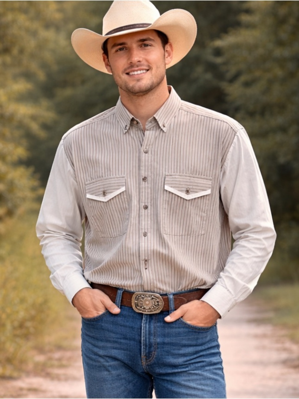 Spindle River western button down mens 1990’s shirt Vgt cowboy